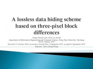 A lossless data hiding scheme based on threepixel