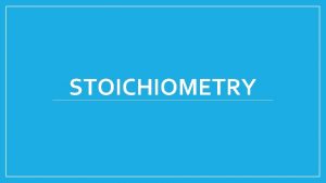 STOICHIOMETRY Engage Link http www youtube comwatch vPv