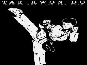 Tae To strike or break with foot Kwon