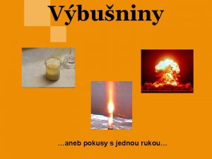 Vbuniny aneb pokusy s jednou rukou Vbuniny jsou