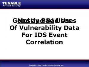 Good Mostly and Bad Uses Of Vulnerability Data