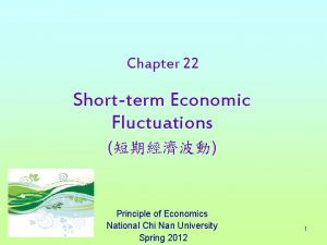 Chapter 22 Shortterm Economic Fluctuations Principle of Economics