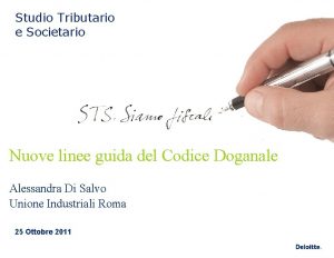 Studio Tributario e Societario Nuove linee guida del