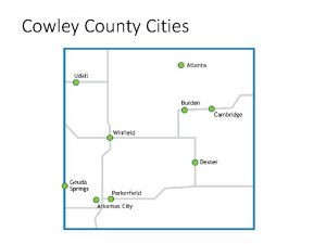 Cowley County Cities Demographics Population of Cowley County