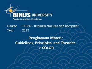 Course Year T 0084 Interaksi Manusia dan Komputer