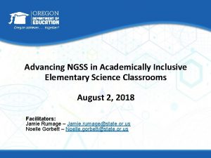 Advancing NGSS in Academically Inclusive Elementary Science Classrooms