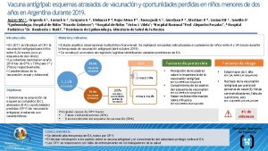 Vacuna antigripal esquemas atrasados de vacunacin y oportunidades