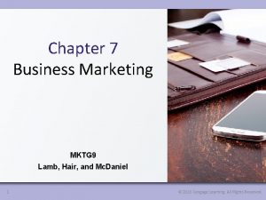 Chapter 7 Business Marketing MKTG 9 Lamb Hair