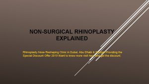 NONSURGICAL RHINOPLASTY EXPLAINED Rhinoplasty Nose Reshaping Clinic in