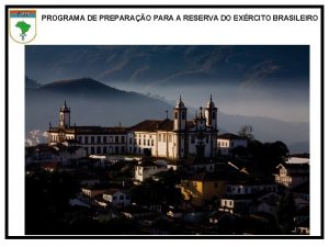 PROGRAMA DE PREPARAO PARA A RESERVA DO EXRCITO