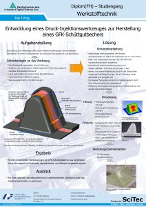 DiplomFH Studiengang Werkstofftechnik Kai Uhlig Entwicklung eines DruckInjektionswerkzeuges