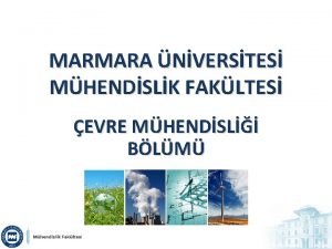 MARMARA NVERSTES MHENDSLK FAKLTES EVRE MHENDSL BLM evre