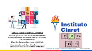 Fuente Universidad de concepcin NORMAS CLARAS CONSERVAN LA