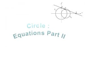 Circle Geometry Equations KUS objectives BAT Find and