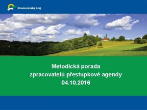 Metodick porada zpracovatel pestupkov agendy 04 10 2016