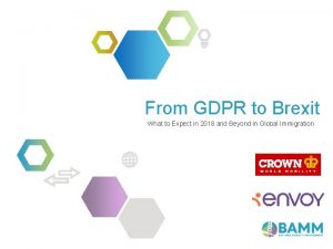 From GDPR to Brexit What to Expect in
