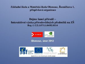 Olomouc nor 2012 Prce s programem Microsoft Word