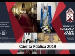 Cuenta Pblica 2019 VISIN Una institucin educativa que
