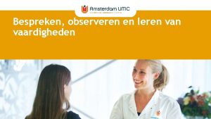 Bespreken observeren en leren vaardigheden Weet je hoe