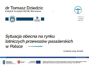 Aktualna sytuacja na rynku lotniczych przewozw pasaerskich w