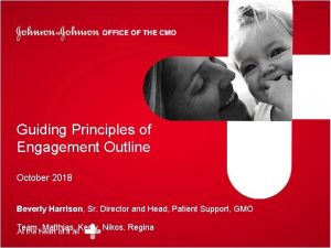 Guiding Principles of Engagement Outline October 2018 Beverly