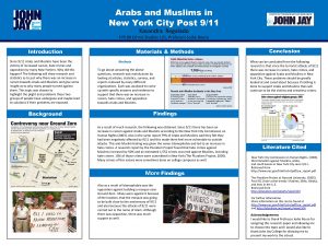 Arabs and Muslims in New York City Post