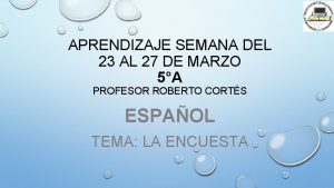 APRENDIZAJE SEMANA DEL 23 AL 27 DE MARZO