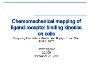 Chemomechanical mapping of ligandreceptor binding kinetics on cells