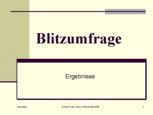 Blitzumfrage Ergebnisse 12212021 HansPeter Gabel Wolfenbttel 2009 1