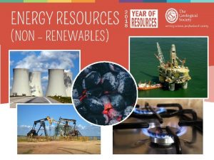 Natural resources and energy resources Nonrenewable renewable energy