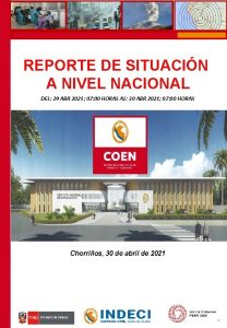 REPORTE DE SITUACIN A NIVEL NACIONAL DEL 29