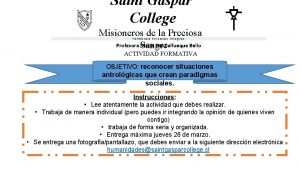 Saint Gaspar College Misioneros de la Preciosa Profesora