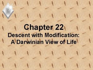 Chapter 22 Descent with Modification A Darwinian View