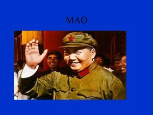 MAO How does Mao create a totalitarian state