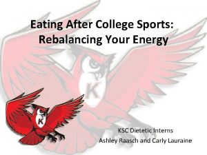 Eating After College Sports Rebalancing Your Energy KSC