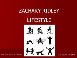 ZACHARY RIDLEY LIFESTYLE Duration 11 hrs 20 minutes