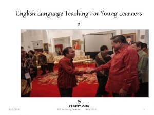 English Language Teaching For Young Learners 2 9212010