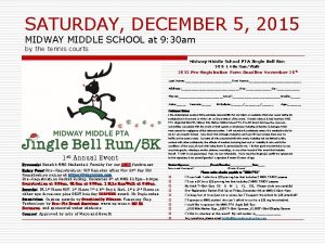 SATURDAY DECEMBER 5 2015 MIDWAY MIDDLE SCHOOL at