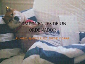 COMPONENTES DE UN ORDENADOR LVARO MARIO RUIZ IRENE