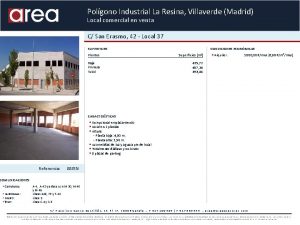 Polgono Industrial La Resina Villaverde Madrid Local comercial