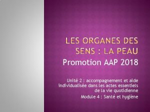 Promotion AAP 2018 Unit 2 accompagnement et aide