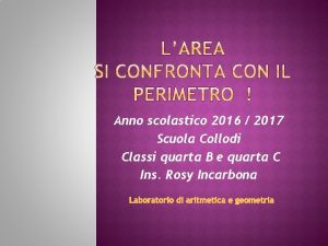 Anno scolastico 2016 2017 Scuola Collodi Classi quarta