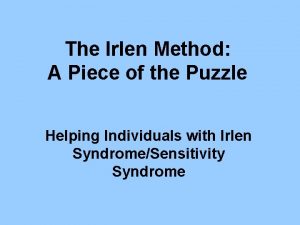 The Irlen Method A Piece of the Puzzle