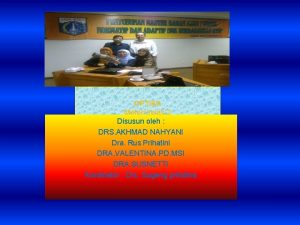 OPTIKA Materi kelas 2 Disusun oleh DRS AKHMAD