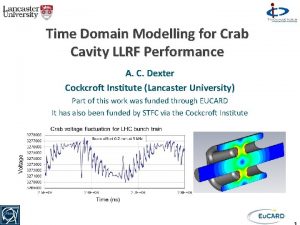 Time Domain Modelling for Crab Cavity LLRF Performance