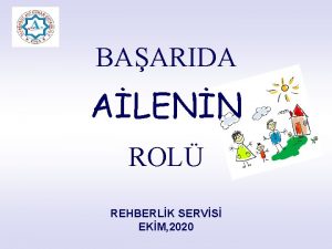 BAARIDA ALENN ROL REHBERLK SERVS EKM 2020 BAARI