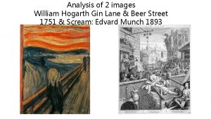Analysis of 2 images William Hogarth Gin Lane