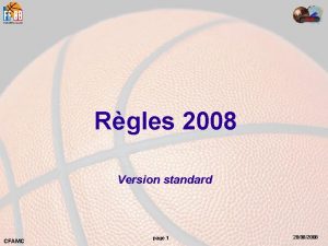 Rgles 2008 Version standard CFAMC page 1 28082008