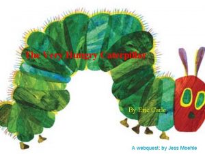 The Very Hungry Caterpillar By Eric Carle A