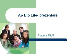 Ap Bio Life prezentare Afacere MLM Care este